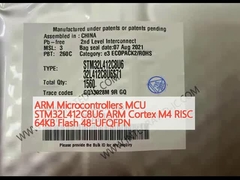 ARM Microcontrollers MCU STM32L412C8U6 ARM القشرة M4 RISC 64KB فلاش 48-UFQFPN
