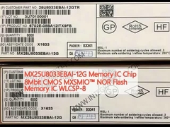 MX25U8033EBAI-12G ذاكرة IC رقاقة 8Mbit CMOS MXSMIOTM NOR ذاكرة فلاش IC WLCSP-8