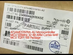 ATSAMD51N19A-AU وحدة التحكم الدقيقة MCU 120MHz 32 بت ARM Cortex-M4F وحدة التحكم الدقيقة TQFP-100 حزمة