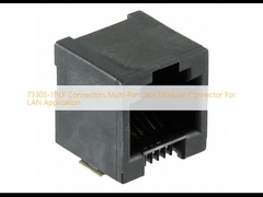 73305-111LF الاتصالات Multi-Port Jack Modular Connector لتطبيقات LAN