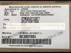 وحدة التحكم الدقيقة STM32L071C8T7 ما يصل إلى 32 ميغاهرتز STM32 وحدة التحكم الدقيقة ذات الطاقة المنخفضة للغاية LQFP-48