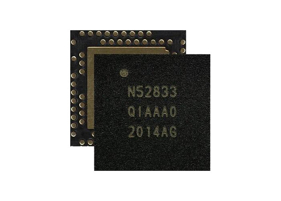 وحدة الاتصالات اللاسلكية NRF52833-QIAA-R طاقة منخفضة BT 5.3 بروتوكول متعدد SoC