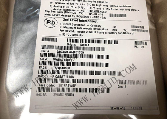 رقاقة الدائرة المتكاملة 5AGXMA7G4F31C5N صفيف البوابة الميدانية القابلة للبرمجة 5AGXMA7 FBGA896