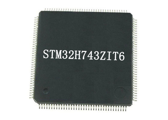 رقاقة دارة متكاملة STM32H743ZIT6 2 بت أحادية النواة 480 ميجاهرتز 2 ميجابايت متحكم دقيق IC 144-LQFP