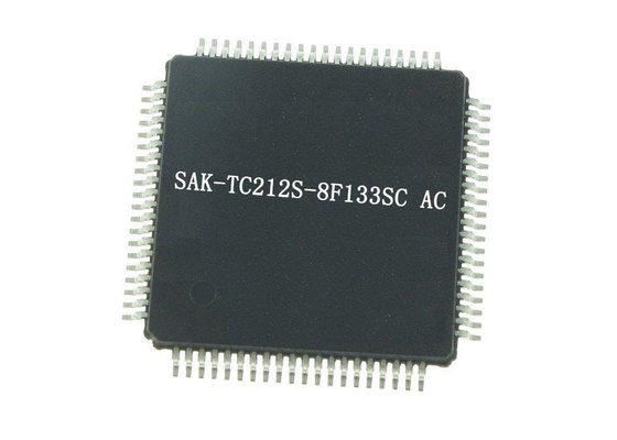 رقاقة الدائرة المتكاملة SAK-TC212S-8F133SC AC 133MHz 3.3V Microcontrollers IC TQFP-80