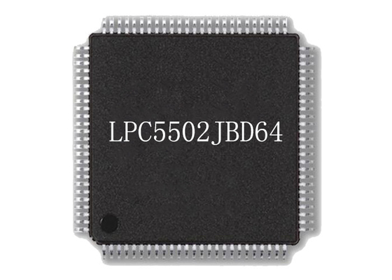 رقاقة الدائرة المتكاملة LPC5502JBD64 96MHz متحكم رقاقة HTQFP64 سطح جبل