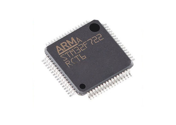ICs Chip Flash Microcontroller IC STM32F722RCT6 حزمة أحادية النواة 64-LQFP