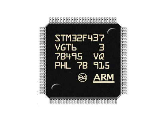 STM32F437VGT6 أحادية النواة 180 ميجا هرتز 1 ميجا بايت متحكم دقيق 100-LQFP