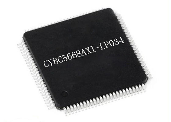وحدة تحكم دقيقة 67 ميجا هرتز MCU CY8C5668AXI-LP034 نظام قابل للبرمجة على رقاقة 100TQFP