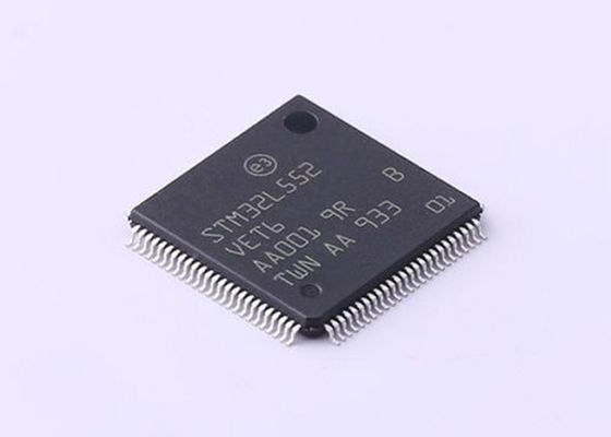 100-LQFP Surface Mount STM32L552VET6 وحدات تحكم دقيقة مدمجة ARM Cortex-M33 IC