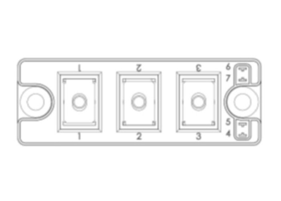 200A المرحلة الساق ثنائيات SiC وحدة الطاقة MSCDC200A120D1PAG وحدات IGBT للسيارات