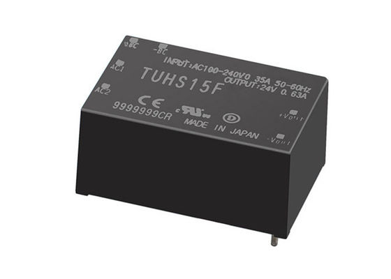 محولات التيار المتردد التيار المتردد TUHS15F12 مصادر الطاقة التيار المتردد التيار المتردد PCB Mount Type, 6-DIP Module