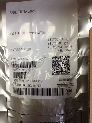 وحدة التحكم الدقيقة (MCU) LPC4330FET256 ذراع مزدوجة النواة القشرة-M4 القائمة على تحكم الإشارة الرقمية 204MHz