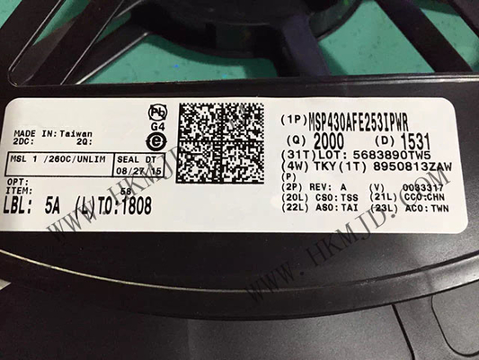 وحدة تحكم دقيقة MCU MSP430AFE253IPWR وحدة تحكم دقيقة قوية 16 بت IC 2MHz 16KB FLASH 24-TSSOP