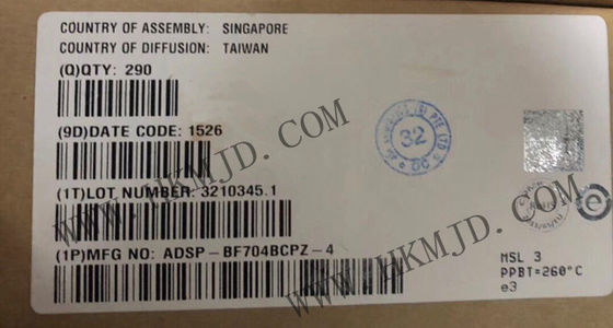 وحدة التحكم الدقيقة (MCU) ADSP-BF704BCPZ-4 بطاقة منخفضة 400 ميغا هرتز Blackfin معالج مضمن مع 512KByte L2 SRAM