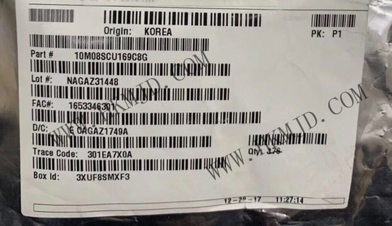 شريحة بوابة قابلة للبرمجة في الميدان 10M08SCU169C8G 378kbit MAX 10 شريحة منطقية قابلة للبرمجة 450MHz UBGA-169