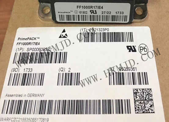 وحدات IGBT للسيارات FF1000R17IE4 PrimePACK 1700V 1000A نصف الجسر وحدات IGBT مزدوجة