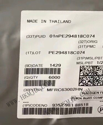 رقاقة الدوائر المتكاملة MFRC63002HN 3V RFID Transponder IC 32-VFQFN