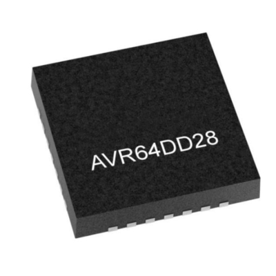 وحدة التحكم الدقيقة AVR64DD28T-I/STX VQFN28 ما يصل إلى 8KB من ذاكرة الوصول العشرة القناة