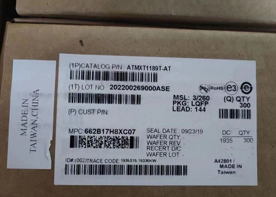 رقاقة الدوائر المتكاملة ATMXT1189T-AT أجهزة تحكم الشاشة اللمسية للسيارات LQFP144