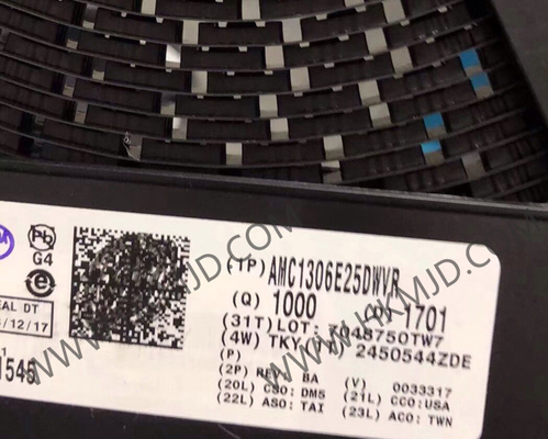 شريحة الدوائر المتكاملة AMC1306E25DWVR 16b CMOS الوحدة المعزولة المتسلسلة 8-SOIC
