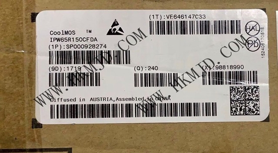 رقاقة الدوائر المتكاملة IPW65R150CFDA من خلال فتحة 650 فولت طاقة MOSFET الترانزستور