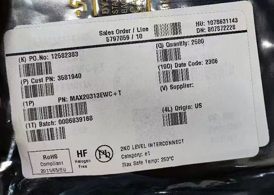 رقاقة الدوائر المتكاملة MAX20313EWC 500mA إلى 6A مفاتيح الحد المحدد للتيار القابل للتعديل