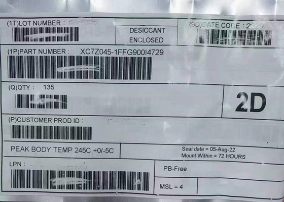 صفحة بوابة قابلة للبرمجة في الميدان XC7Z045-1FFG900I 2 Core SoC FPGA Chip FBGA-900