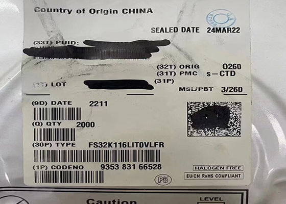 وحدة التحكم الصغيرة FS32K116LIT0VLFR 48MHz ARM Cortex-M0+ S32K وحدة التحكم الصغيرة IC 48-LQFP