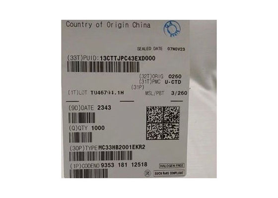 شريحة الدوائر المتكاملة MC33HB2001EKR2 10A محرك محرك DC المفرش