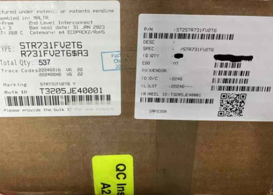 STR731FV2T6 وحدة تحكم دقيقة 32 بت وحدة تحكم دقيقة ذات قلب واحد 36 ميغا هرتز ARM7 STR7 وحدة تحكم دقيقة IC