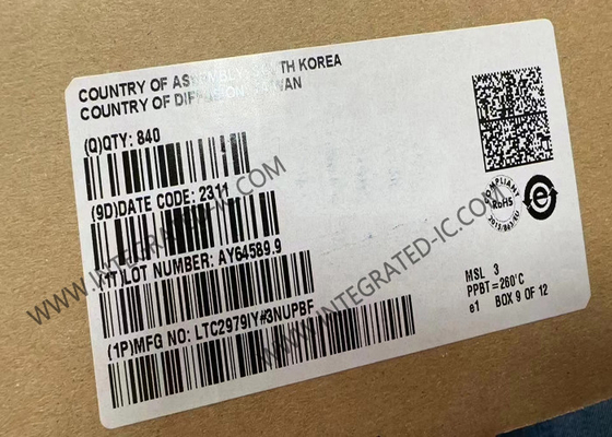 رقاقة الدوائر المتكاملة LTC2979IY 9V إلى 72V تحكم جسر الديود المثالي DFN8