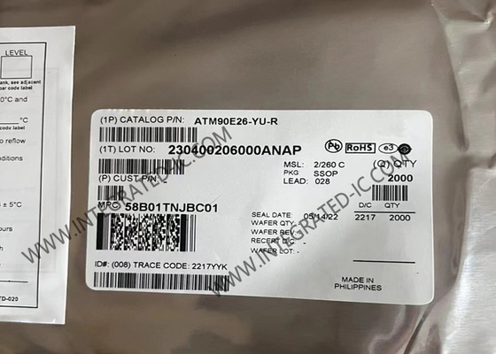 ATM90E26-YU الحلبة المتكاملة رقاقة قياس الطاقة IC SSOP-28 IC واحد المرحلة
