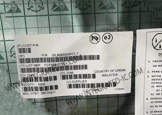ISL95855AIRTZ رقاقة الدائرة المتكاملة 0V إلى 1.52V منظم الجهد لمعالجات IMVP8 TM