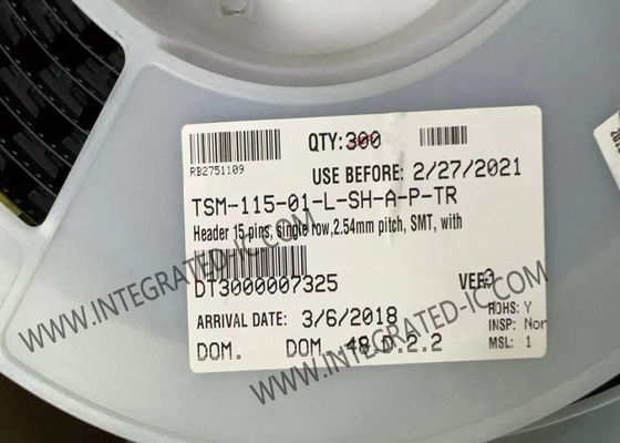 وصلات TSM-115-01-L-SH-A-P-TR E.L.PTM وصلات دورة التزاوج العالية 15POS Pin Header