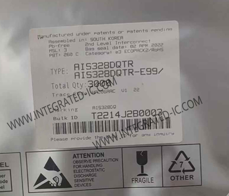AIS328DQTR جهاز استشعار IC عالية الأداء وذو طاقة منخفضة للغاية معدل تسريع ثلاثي المحور