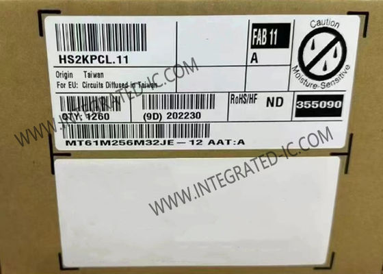 MT61M256M32JE-12 AAT:A ذاكرة IC رقاقة 8Gbit متوازية GDDR6 SGRAM ذاكرة IC FBGA-180