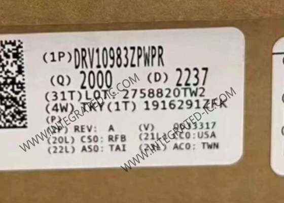 DRV10983ZPWPR رقاقة الدوائر المتكاملة 24V 3A محرك محرك BLDC ثلاثي المراحل