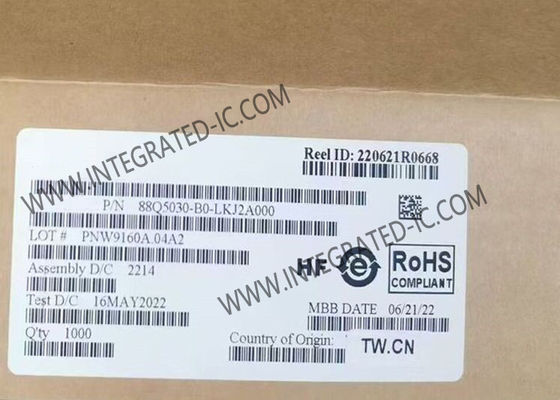 رقاقة الدائرة المتكاملة 88Q5030-B0-LKJ2A000 جهاز الإرسال والاستقبال ذو الطبقة المادية لشبكة إيثرنت