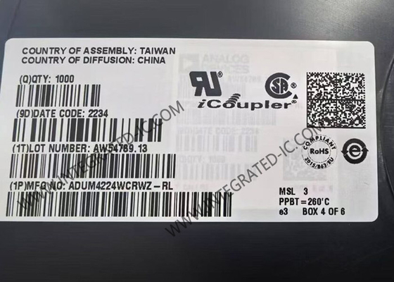 ADUM4224WCRWZ رقاقة الدوائر المتكاملة 5kVrms محركات البوابة النصفية الدقيقة المعزولة