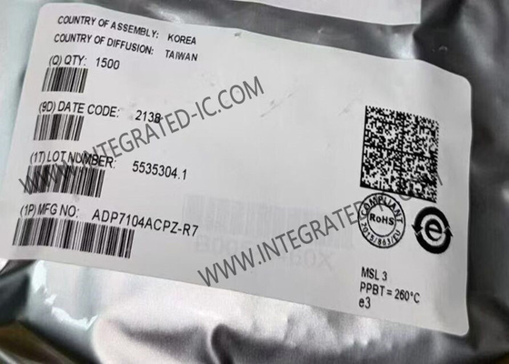 ADP7104ACPZ رقاقة الدوائر المتكاملة LDO المنظمات الخطيّة 20 فولت المنظمات الخطيّة منخفضة الانقطاع
