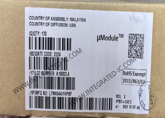 LTM4644IY رقاقة الدوائر المتكاملة 4A قابلة للتكوين Quad DC/DC μModule Regulator