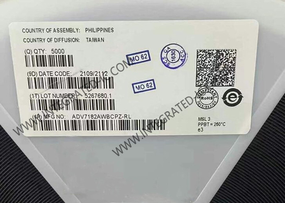 ADV7182AWBCPZ رقاقة الدائرة المتكاملة 10-بيت SDTV فك تشفير الفيديو مع المدخلات التفاضلية