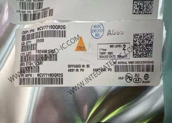 NCV7719DQR2G رقاقة الدوائر المتكاملة 550mA سائق المحركات SSOP24 Octal Half-bridge Driver