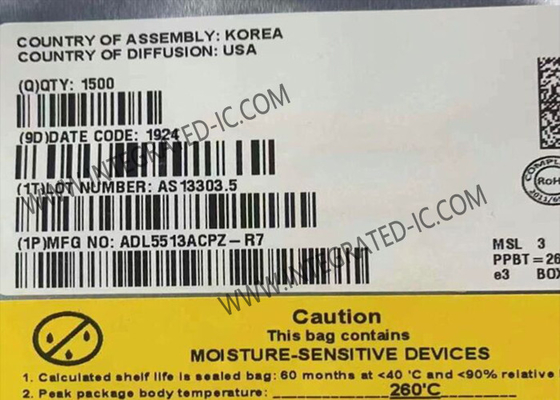 ADL5513ACPZ وحدة الاتصالات اللاسلكية أجهزة الكشف اللوغاريتمي 80dB أجهزة الكشف الراديوي الراديوي IC