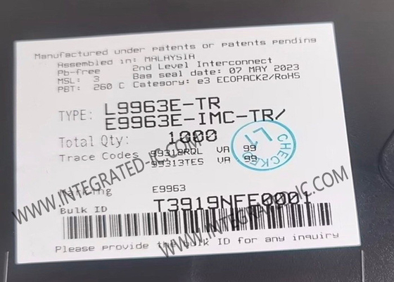 رقاقة الدوائر المتكاملة L9963E مراقبة بطارية السيارات IC TQFP64