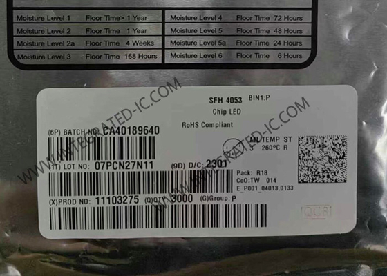 SFH4053 رقاقة الدوائر المتكاملة 1.6V 70mA مصدر الأشعة تحت الحمراء عالي الطاقة