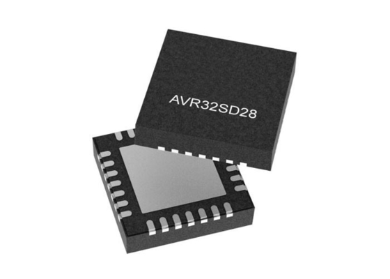 وحدة تحكم دقيقة AVR32SD28T-E/3LW MCU 8 بت AVR SD وحدة تحكم دقيقة VQFN28 ثنائية النواة