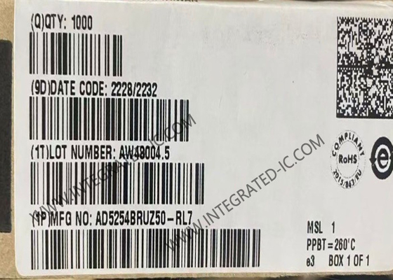 AD5254BRUZ50 رقاقة الدوائر المتكاملة رباعية 256-الموقف I2C الذاكرة غير المتطايرة القياس الرقمي