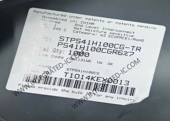 شريحة الدائرة المتكاملة STPS41H100CG 100 فولت 40 أمبير ثنائي الطاقة مقوم شوتكي